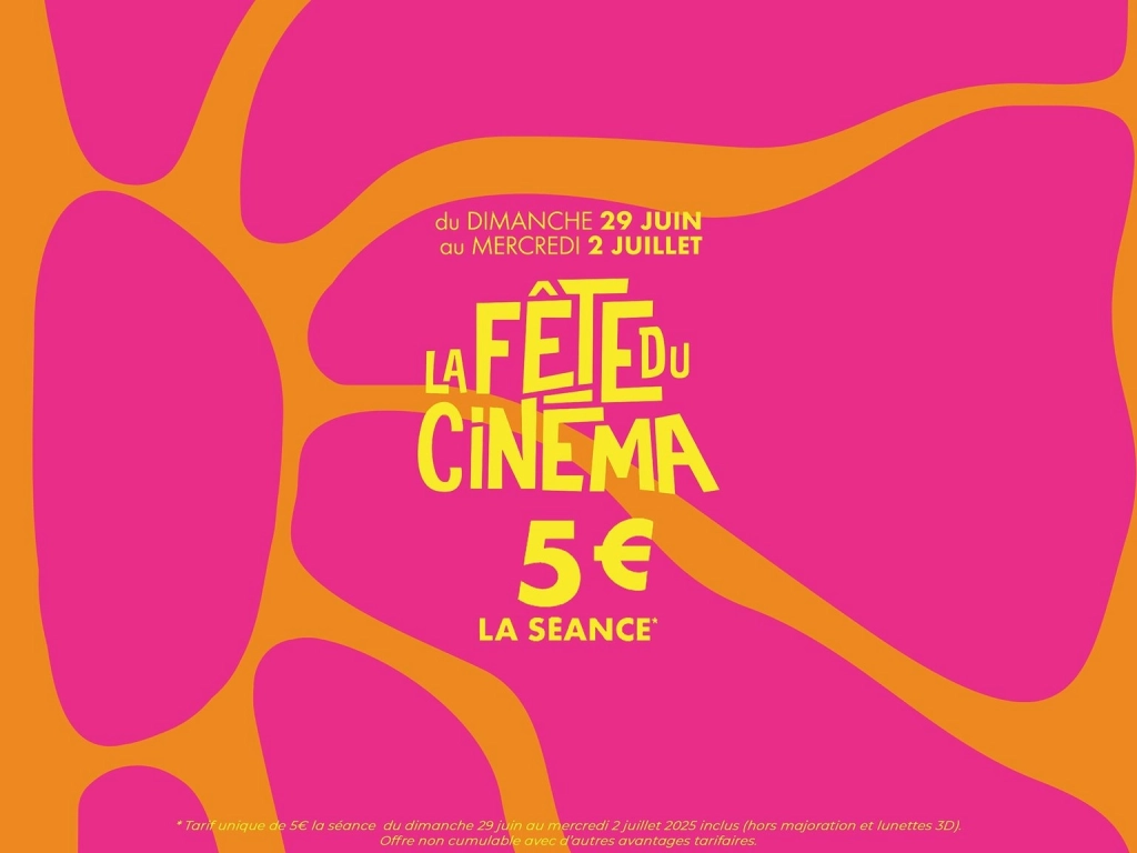 Fête du Cinéma 2025 à Lyon : 4 jours de magie cinématographique à 5€ !
