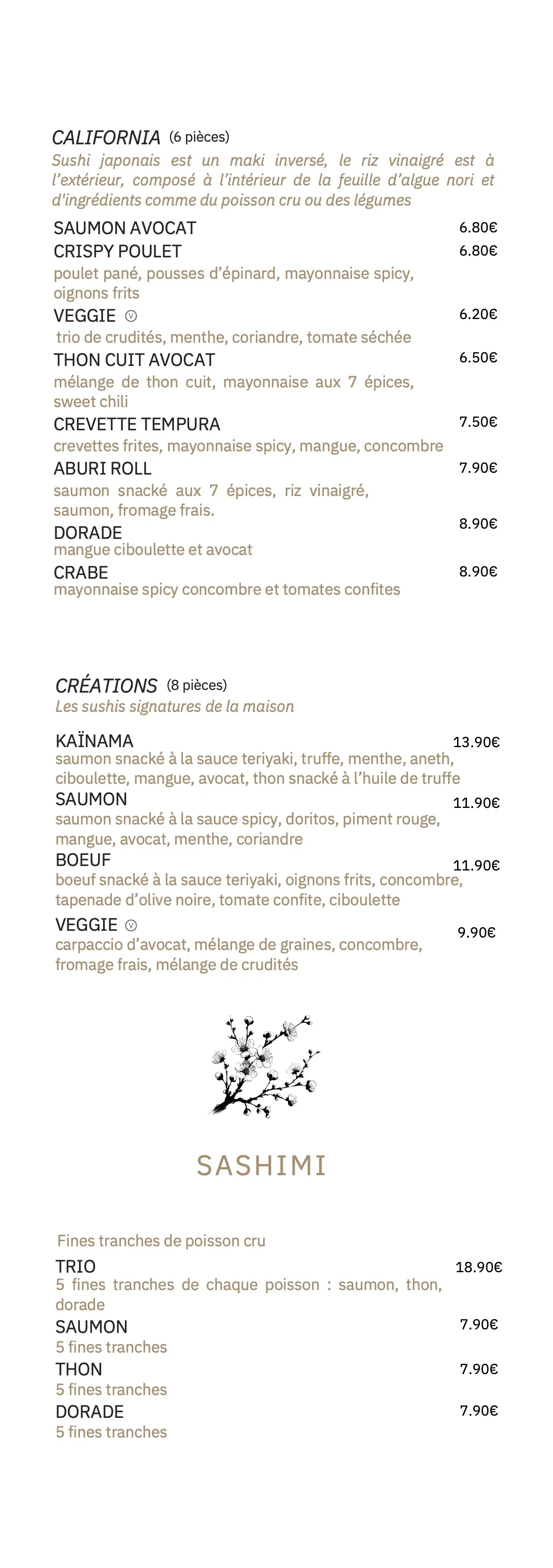 CARTE RESTO Kaïnama - 2 CARTE RESTO Kaïnama - 2