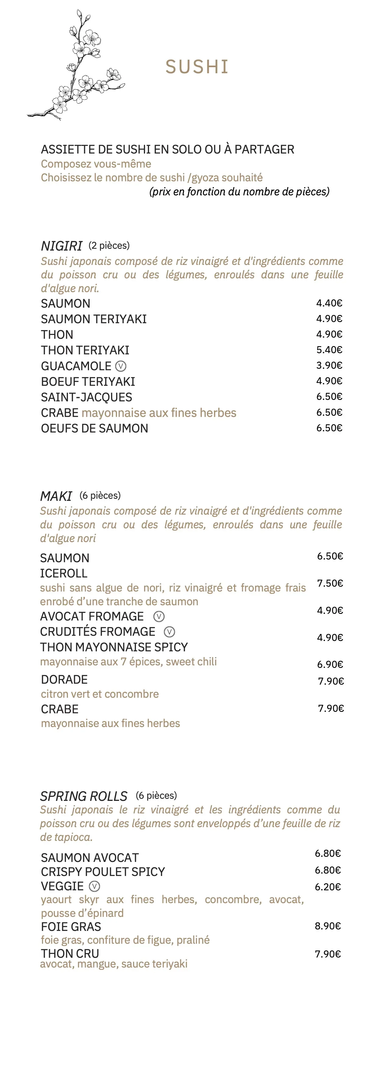 CARTE RESTO Kaïnama CARTE RESTO Kaïnama