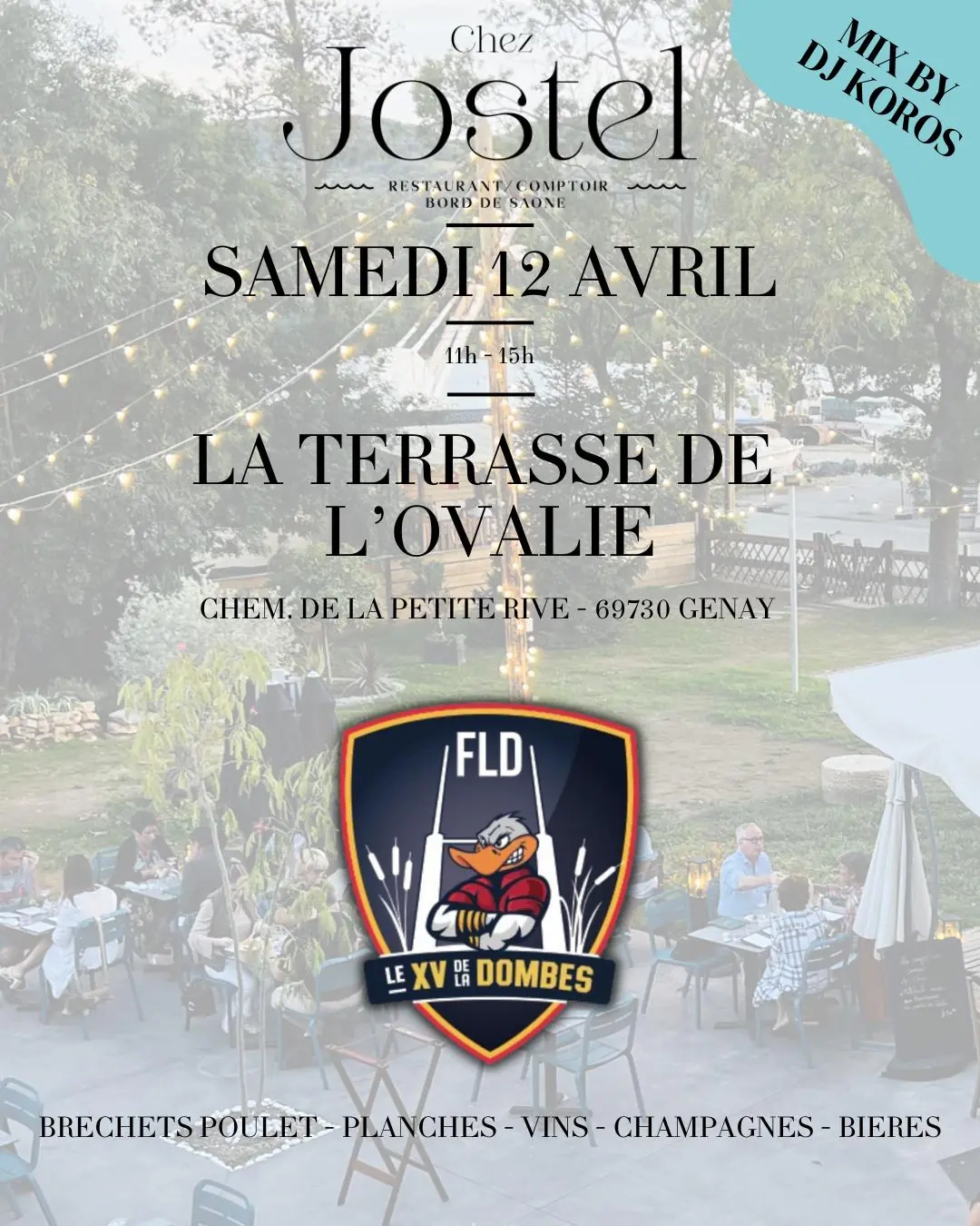Chez Jostel La Terrasse de l'Ovalie Avril 2025